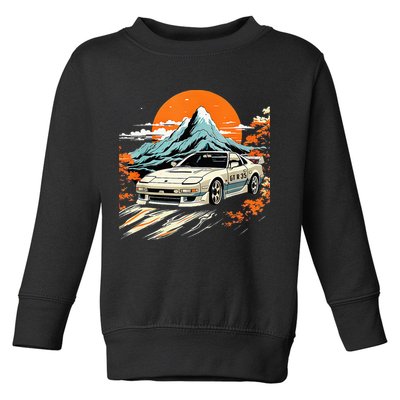 Jdm Car Japanese Retro Car Racing Drifting Legends Tuning Toddler Sweatshirt