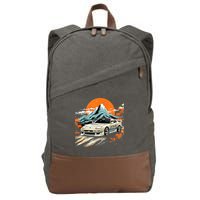Jdm Car Japanese Retro Car Racing Drifting Legends Tuning Cotton Canvas Backpack