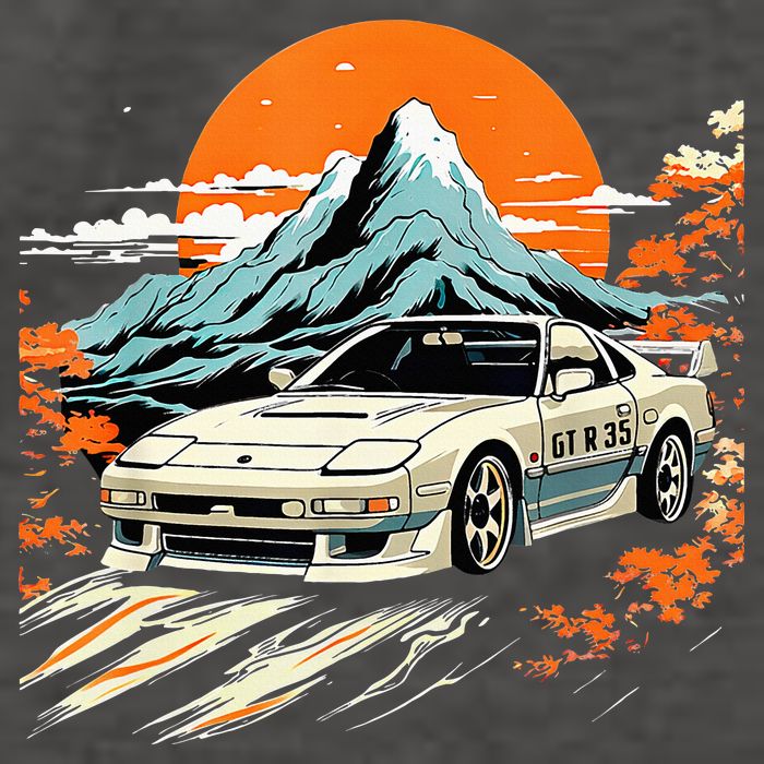 Jdm Car Japanese Retro Car Racing Drifting Legends Tuning Vector Backpack