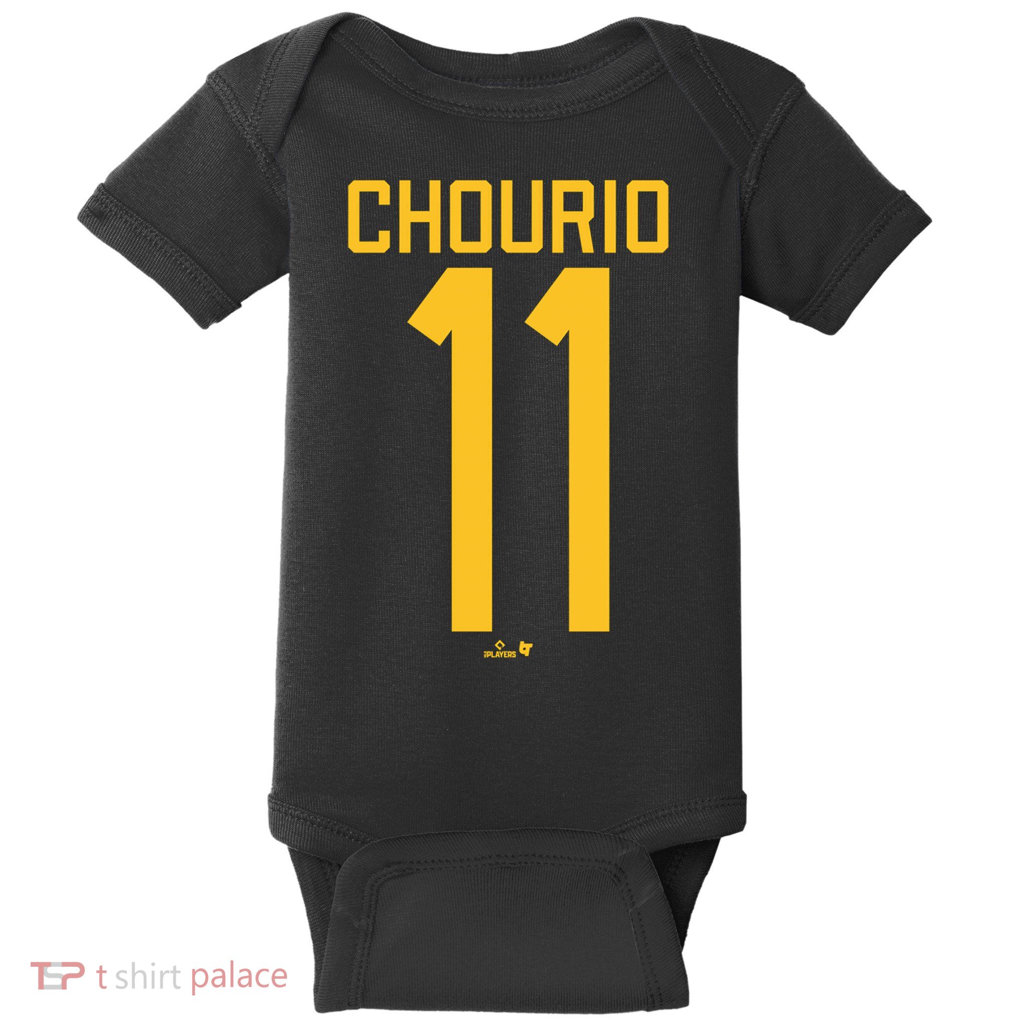 Jackson Chourio Jersey Front Back 11 Baby Bodysuit
