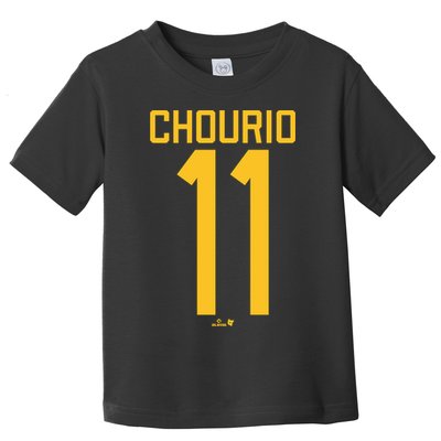 Jackson Chourio Jersey Front Back 11 Toddler T-Shirt
