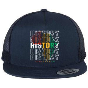 Junenth Celebration Junenth 1865 Gift Flat Bill Trucker Hat