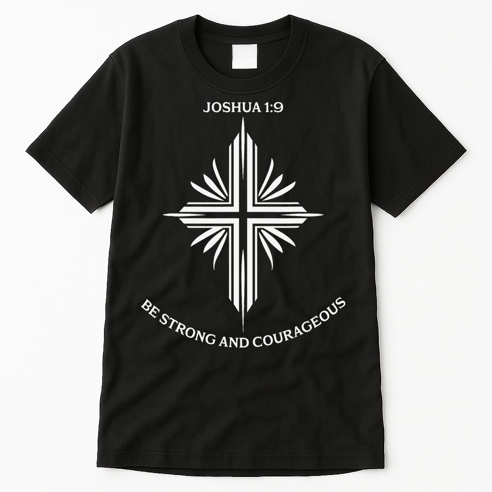 Jesus Cross Joshua 19 Inspirational Design Tall T-Shirt