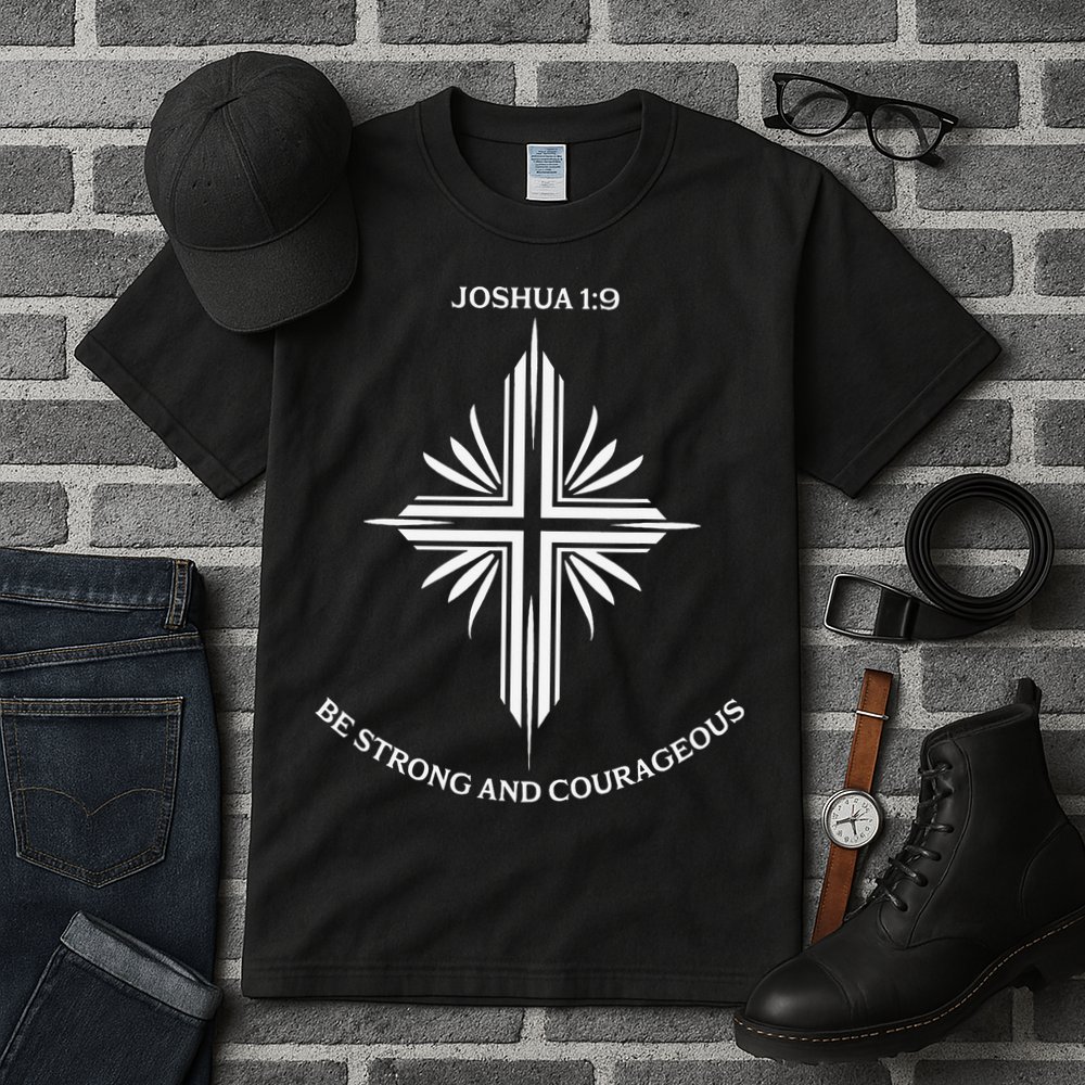 Jesus Cross Joshua 19 Inspirational Design Tall T-Shirt