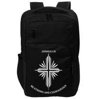 Jesus Cross Joshua 19 Inspirational Design Impact Tech Backpack