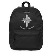 Jesus Cross Joshua 19 Inspirational Design 16 in Basic Backpack