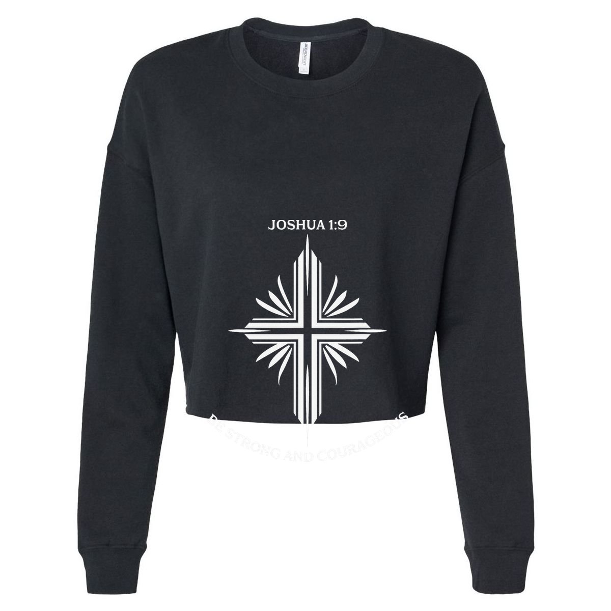 Jesus Cross Joshua 19 Inspirational Design Vector Backpack