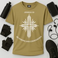 Jesus Cross Joshua 19 Inspirational Design Cooling Performance Crew T-Shirt
