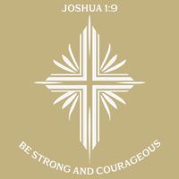 Jesus Cross Joshua 19 Inspirational Design Button