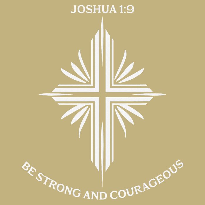 Jesus Cross Joshua 19 Inspirational Design Button