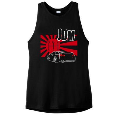 Jdm Car Japanese Street Racing Drifting Gift Ladies PosiCharge Tri-Blend Wicking Tank