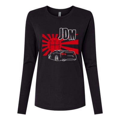 Jdm Car Japanese Street Racing Drifting Gift Womens Cotton Relaxed Long Sleeve T-Shirt