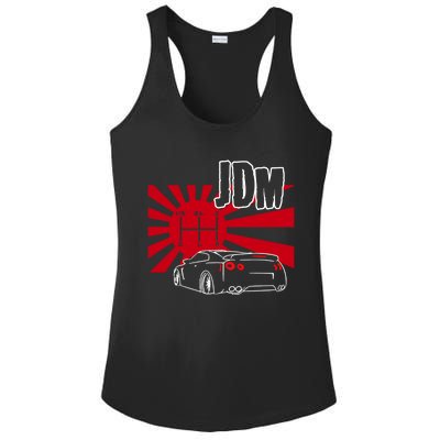 Jdm Car Japanese Street Racing Drifting Gift Ladies PosiCharge Competitor Racerback Tank