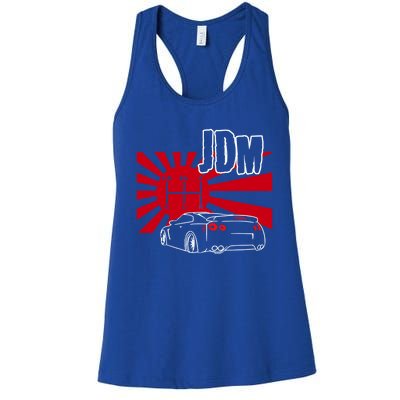 Jdm Car Japanese Street Racing Drifting Gift Women's Racerback Tank