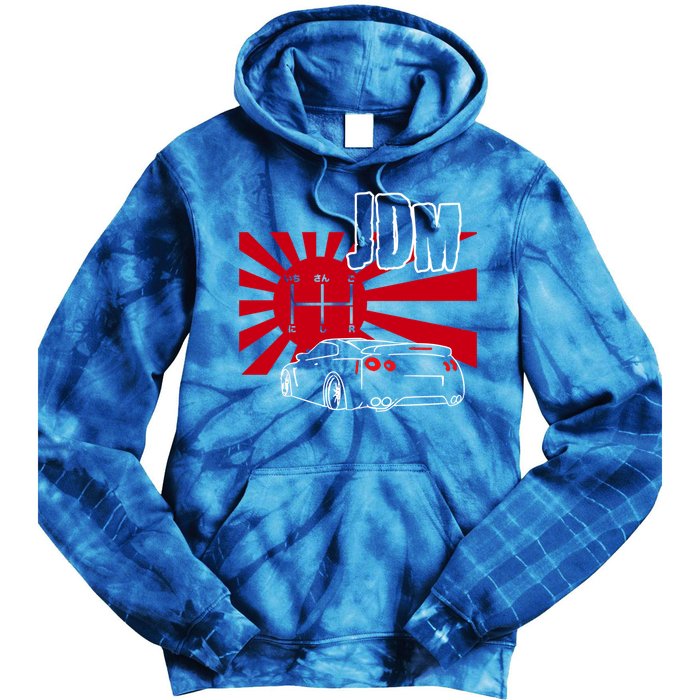 Jdm Car Japanese Street Racing Drifting Gift Tie Dye Hoodie