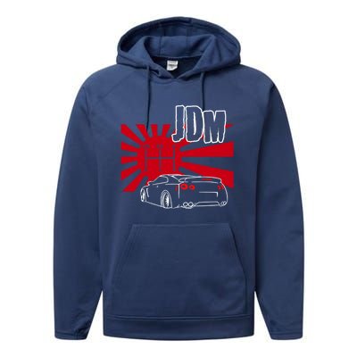 Jdm Car Japanese Street Racing Drifting Gift Performance Fleece Hoodie