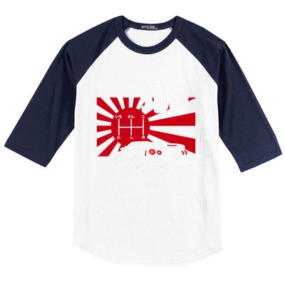 Jdm Car Japanese Street Racing Drifting Gift Baseball Sleeve Shirt