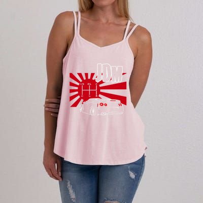 Jdm Car Japanese Street Racing Drifting Gift Women's Strappy Tank