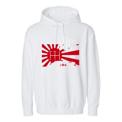 Jdm Car Japanese Street Racing Drifting Gift Garment-Dyed Fleece Hoodie