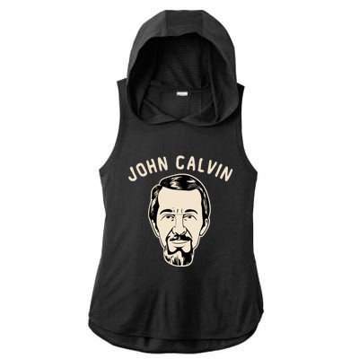 John Calvin Ladies PosiCharge Tri-Blend Wicking Draft Hoodie Tank