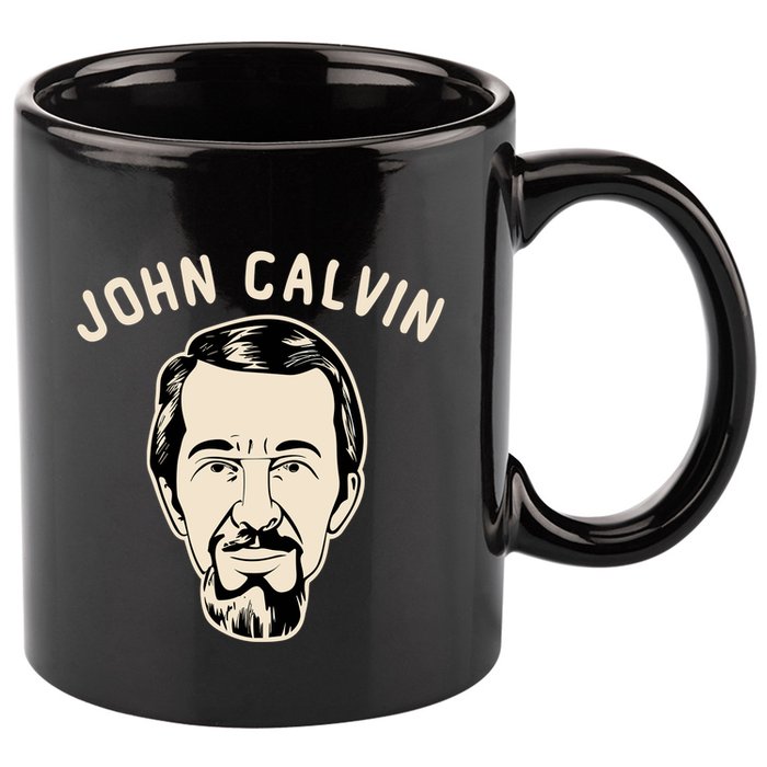 John Calvin 11oz C Handle Ceramic Mug
