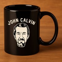 John Calvin 11oz C Handle Ceramic Mug