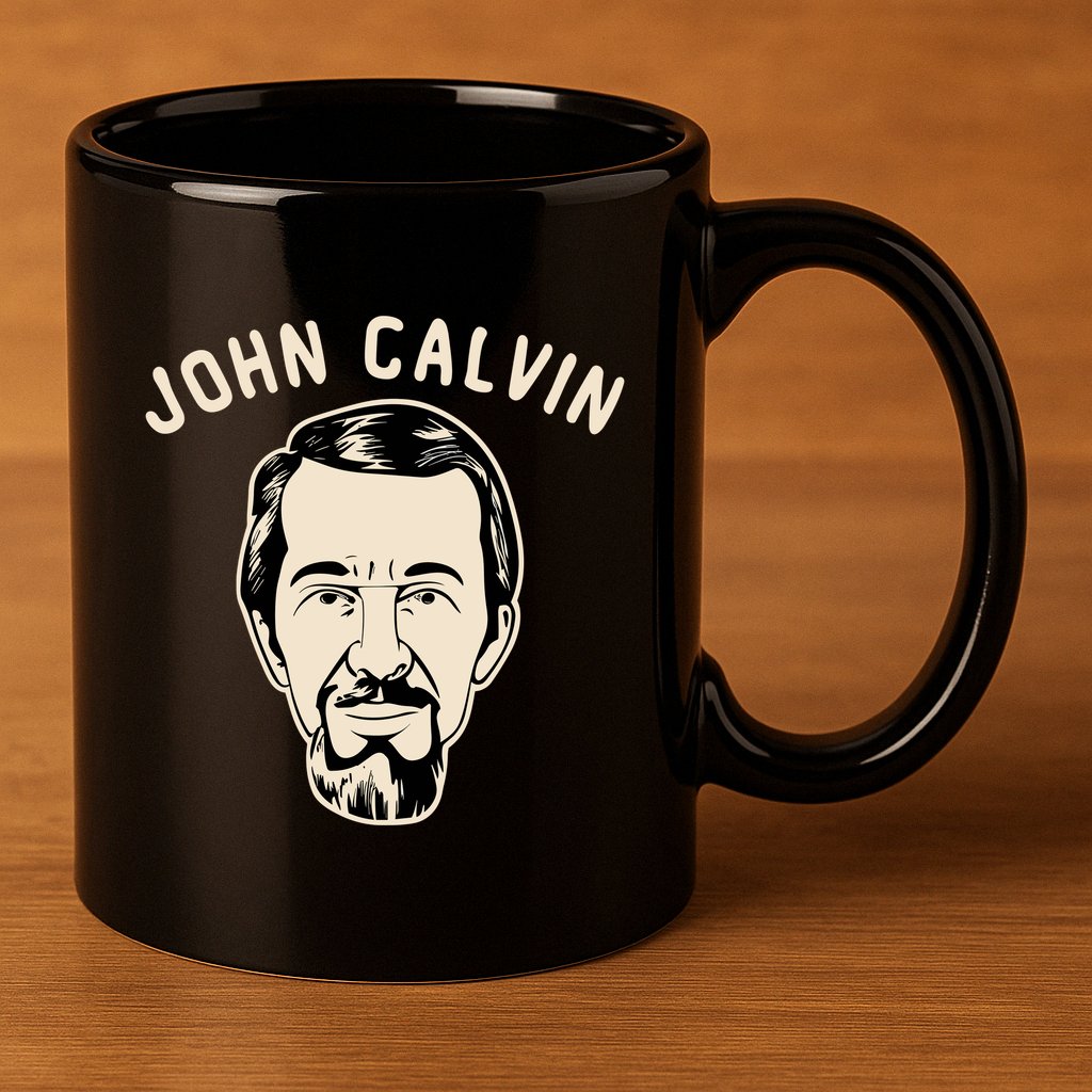 John Calvin 11oz C Handle Ceramic Mug