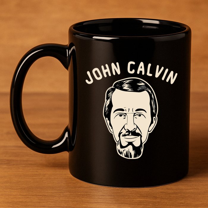 John Calvin 11oz C Handle Ceramic Mug
