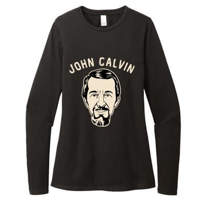 John Calvin Womens CVC Long Sleeve Shirt