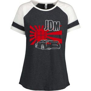 Jdm Car Japanese Street Racing Drifting Gift Enza Ladies Jersey Colorblock Tee