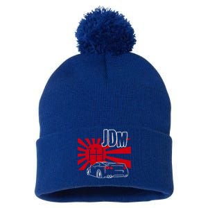 Jdm Car Japanese Street Racing Drifting Gift Pom Pom 12in Knit Beanie