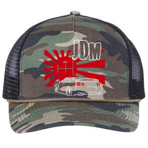 Jdm Car Japanese Street Racing Drifting Gift Retro Rope Trucker Hat Cap