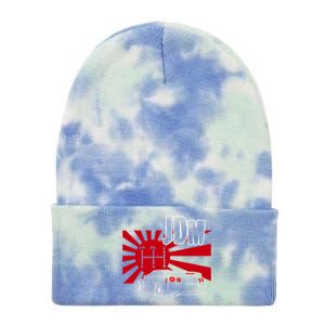 Jdm Car Japanese Street Racing Drifting Gift Tie Dye 12in Knit Beanie