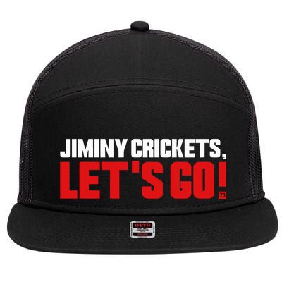 Jiminy Crickets LetS Go 7 Panel Mesh Trucker Snapback Hat
