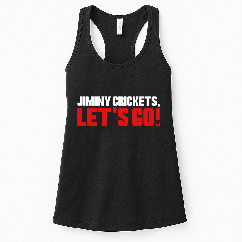 Jiminy Crickets LetS Go Womens Tank Top