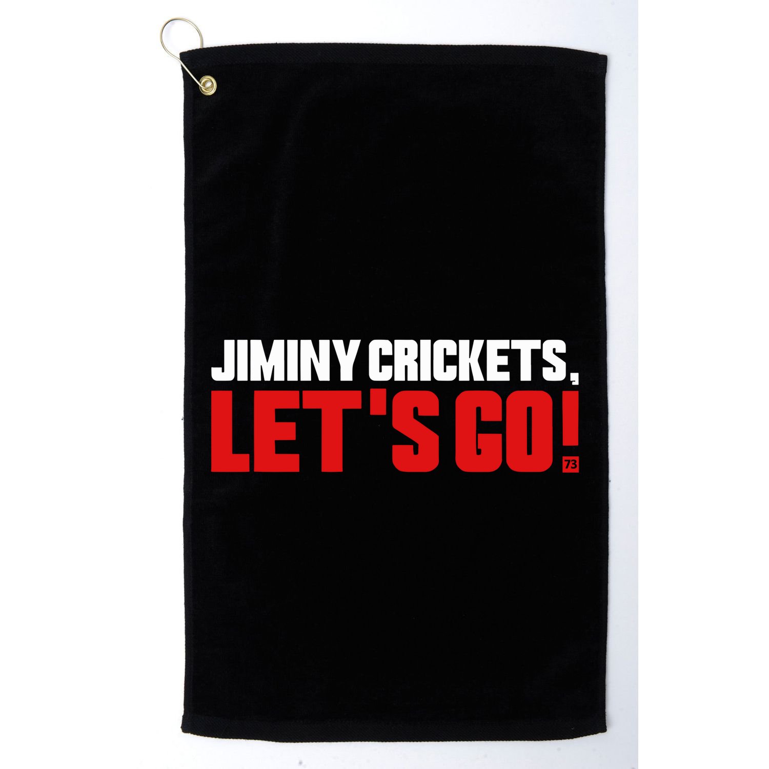 Jiminy Crickets LetS Go Golf Towel