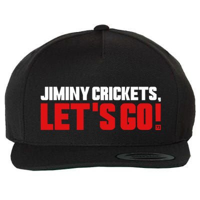 Jiminy Crickets LetS Go Wool Snapback Cap