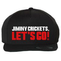 Jiminy Crickets LetS Go Wool Snapback Cap