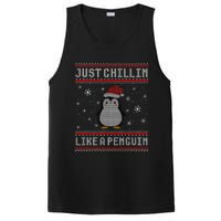 Just Chillin Like A Penguin Ugly Christmas Sweater PosiCharge Competitor Tank