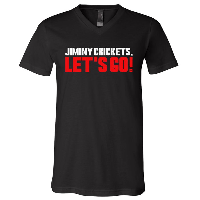 Jiminy Crickets Let’S Go V-Neck T-Shirt