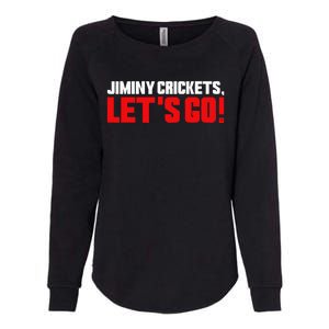 Jiminy Crickets Let’S Go Womens California Wash Sweatshirt