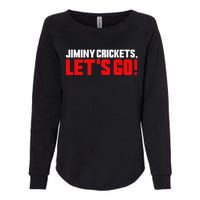 Jiminy Crickets Let’S Go Womens California Wash Sweatshirt