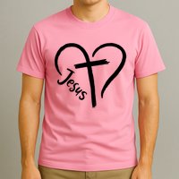 Jesus Cross Love Heart Christianity T-Shirt
