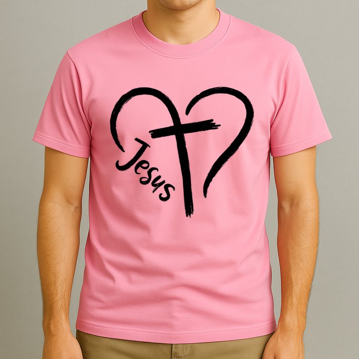 Jesus Cross Love Heart Christianity T-Shirt