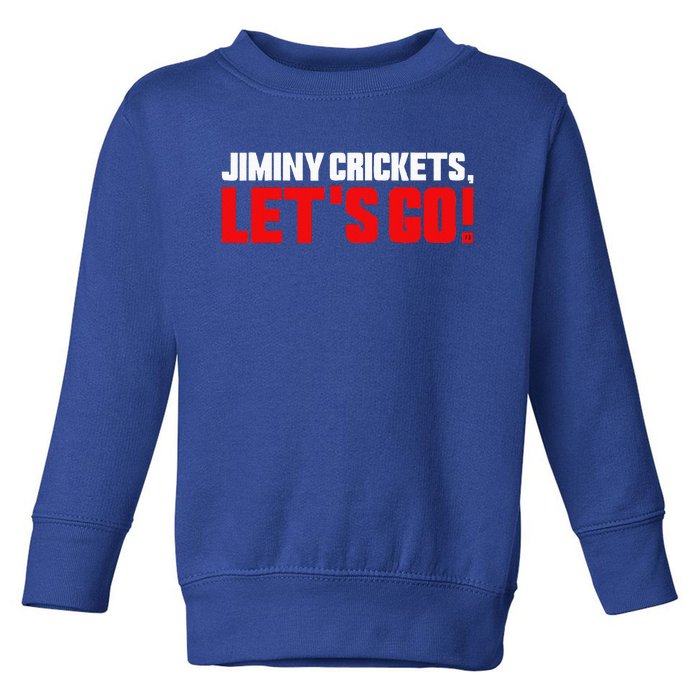 Jiminy Crickets Let’S Go Toddler Sweatshirt