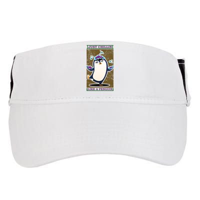 Just Chilling Like Penguin Adult Drive Performance Visor