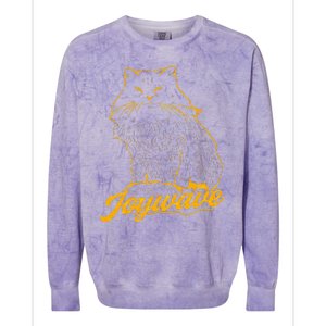 Joywave Cat Leave Me The Fluff Alone Colorblast Crewneck Sweatshirt