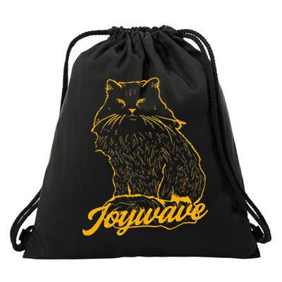 Joywave Cat Leave Me The Fluff Alone Drawstring Bag