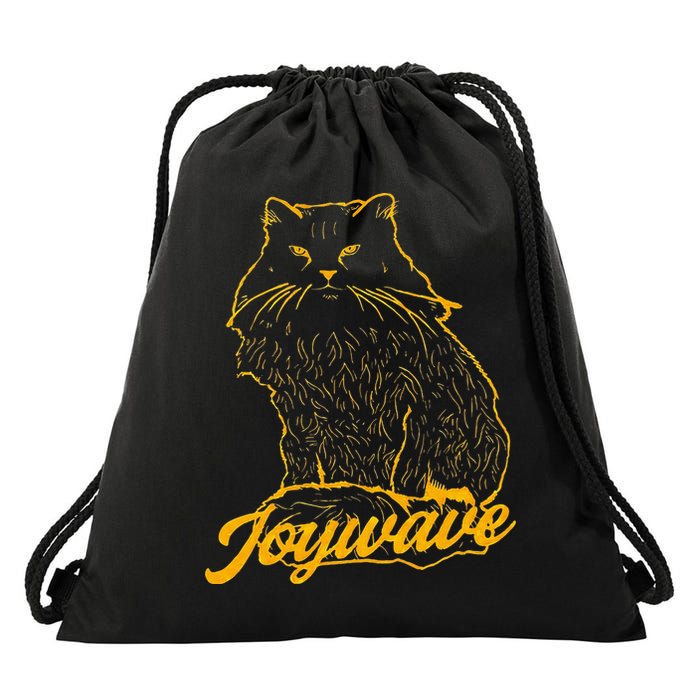 Joywave Cat Leave Me The Fluff Alone Drawstring Bag