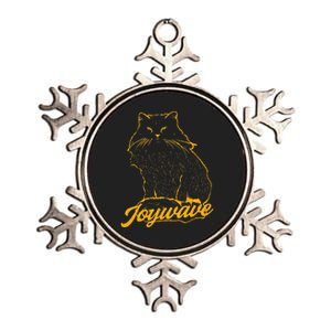 Joywave Cat Leave Me The Fluff Alone Metallic Star Ornament